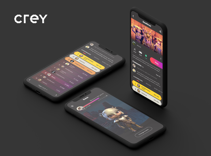 Crey Games - Mobile app for gamers